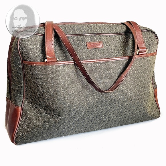 Hartmann Carry On Bag Wings Jacquard Diamond Pattern Vintage Y2K NEEDS REHAB! - Picture 1 of 12